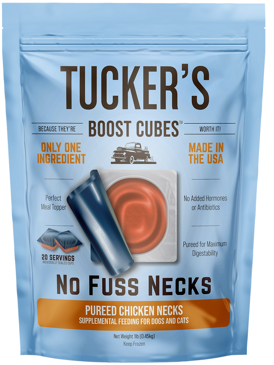 TUCKERS FROZEN BOOST-Cube CHICKEN NECK 1 LB.