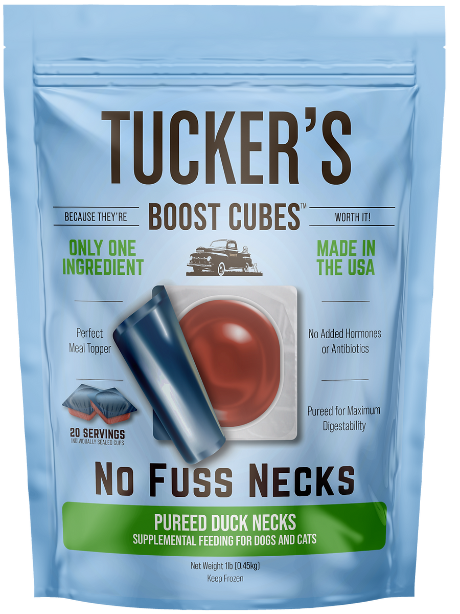 TUCKERS FROZEN BOOST-Cube DUCK NECK 1 LB.