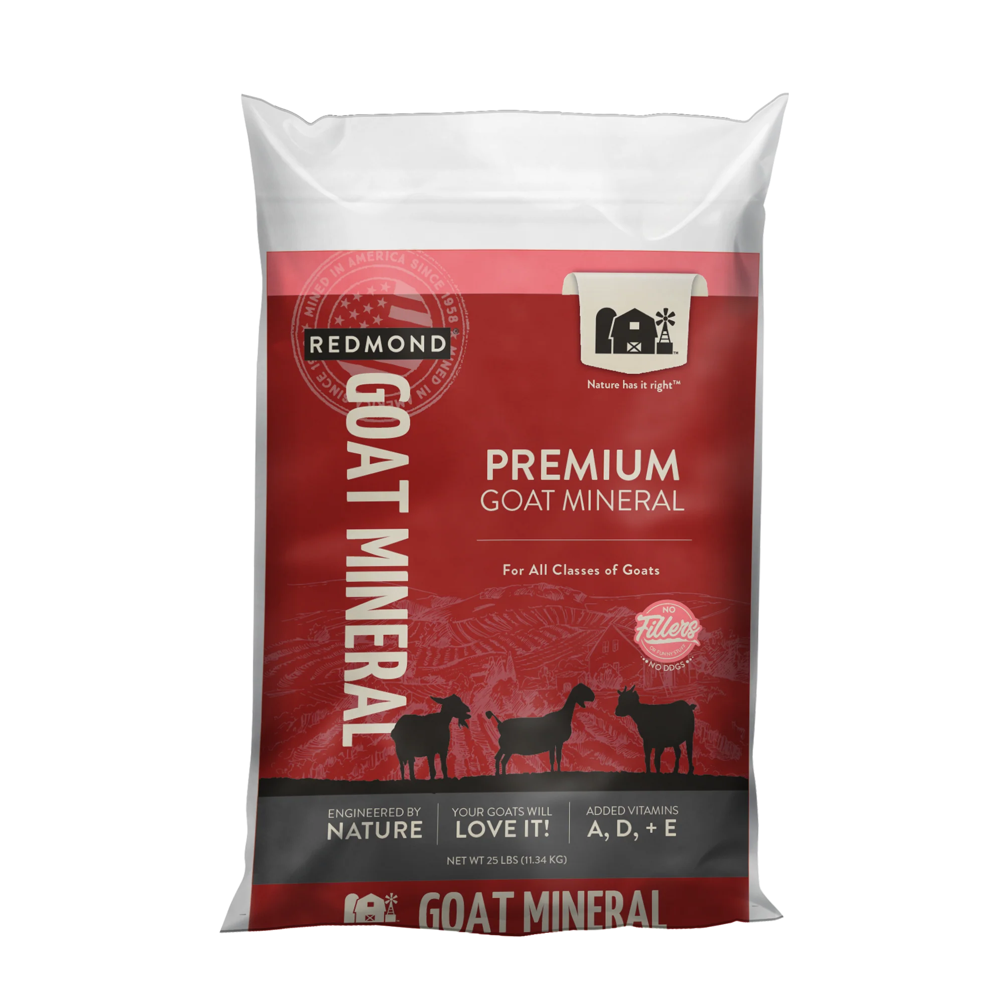 REDMOND GOAT MINERAL MIX 25#