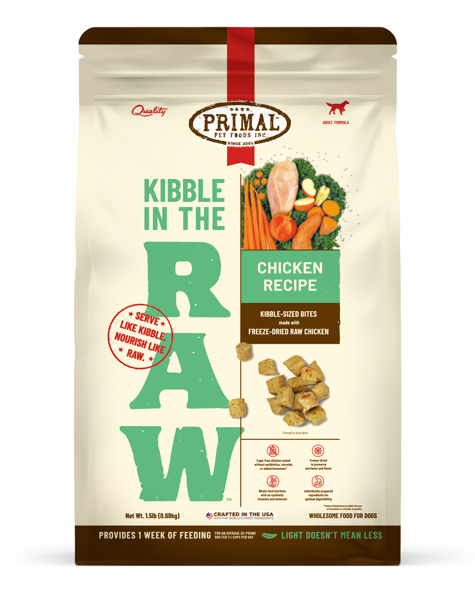 Primal Kibble in the Raw Chicken Recipe 9lb