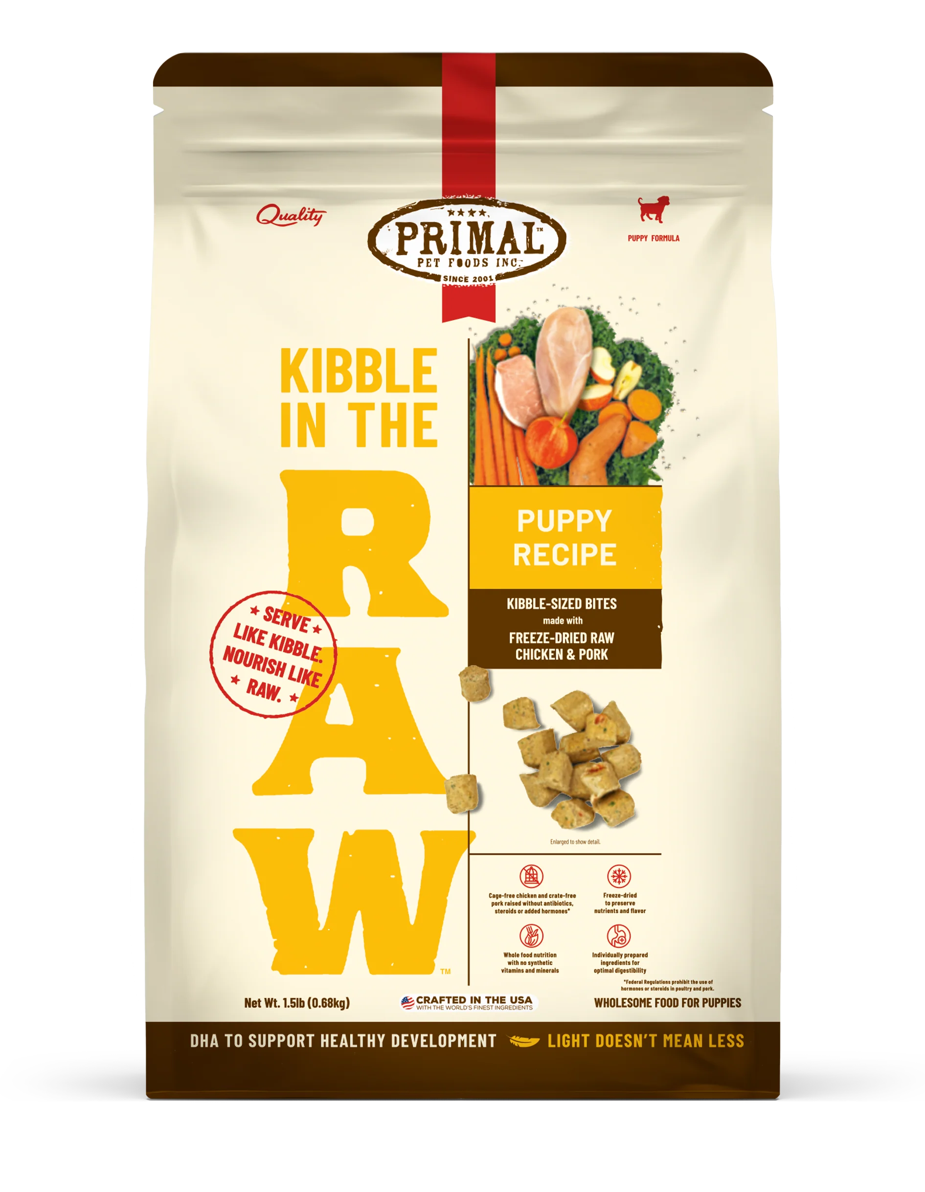 Primal Kibble in the Raw pupy9