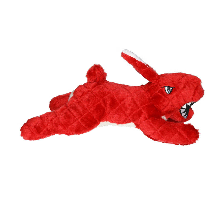 TUFFIE'S Mighty Angry Animals Rabbit Durable Dog Toy Red 12 in