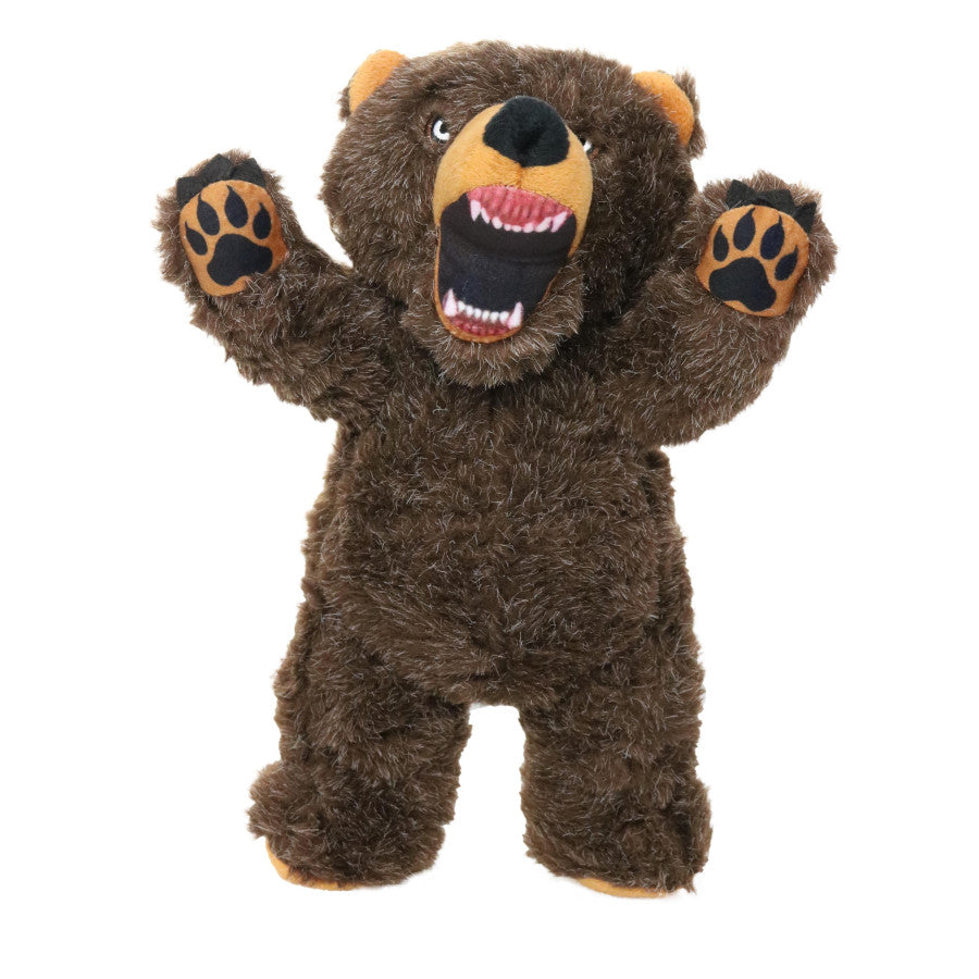 TUFFIE'S Mighty Angry Animals Bear Durable Dog Toy Brown 12.8 in