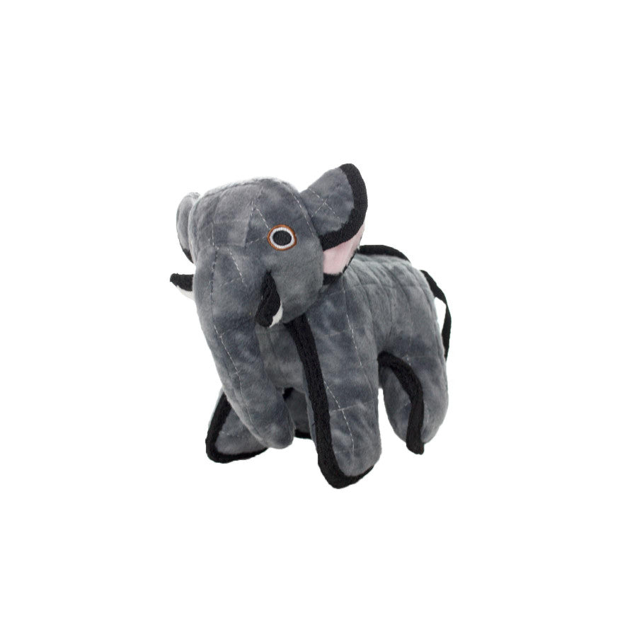 TUFFIE'S Jr Zoo Elephant Durable Dog Toy 10in