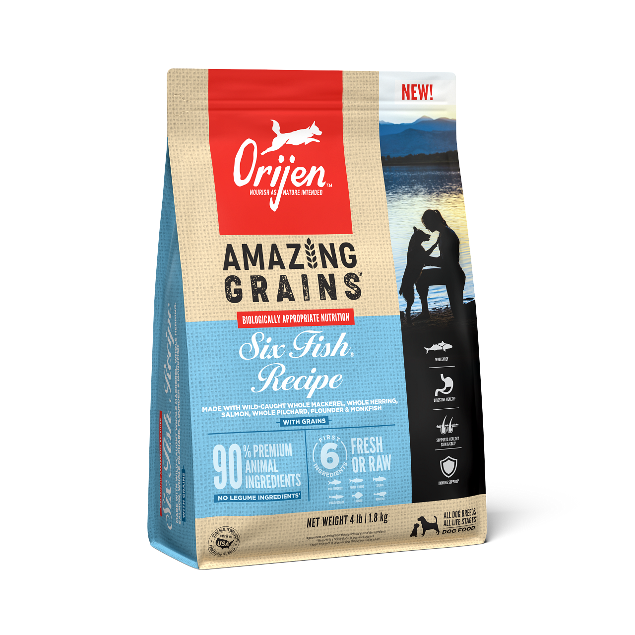 Orijen 6 Fish Grain Dog 4 lb