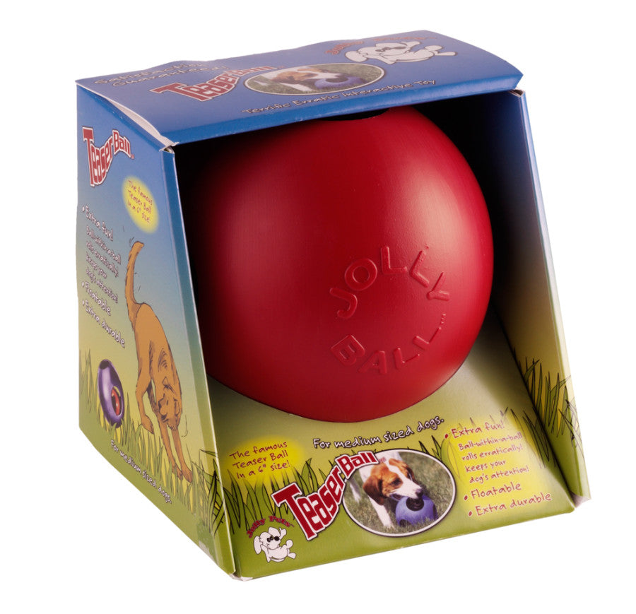 JOLLY BALL TEASER BALL RED 6"